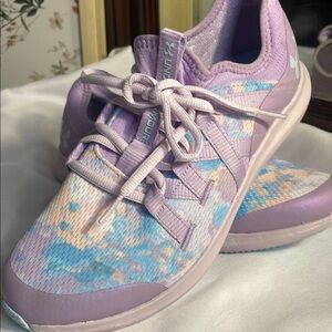 Under Armour Purple and Blue Athletic Shoes with Mesh Design